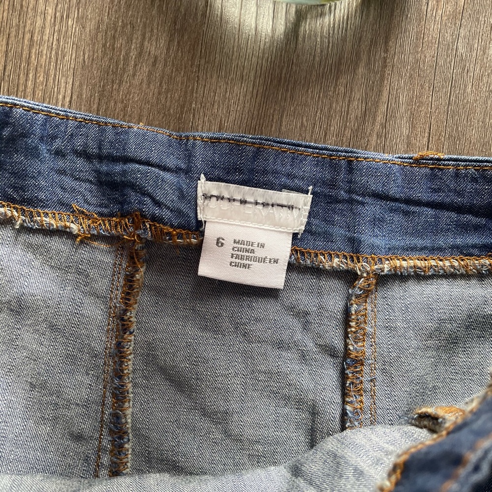 UO / COOPERATIVE / DENIM CIRCLE MINI SKIRT - Picture 3 of 4